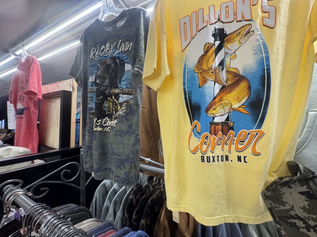 Dillon's Corner Signature Collection of T-shirts, Sweatshirts, Hats, and more. Only available in store. 